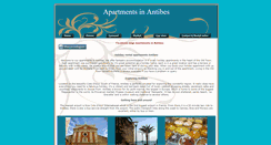 Desktop Screenshot of apartmentsinantibes.com